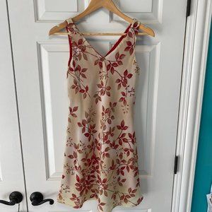 Connected - Sheer dress with red lining - Size Petite Small